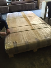 It's a table ready to ship on a pallet.