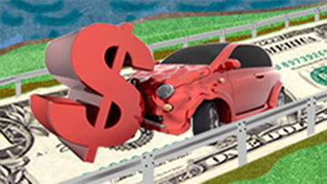 Car crashes always drop a financial boom on the person at fault.
